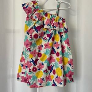 Tropical Print Toddler Dress